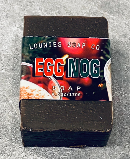 Egg Nog Goats Milk Soap by Lounies Soap Co.