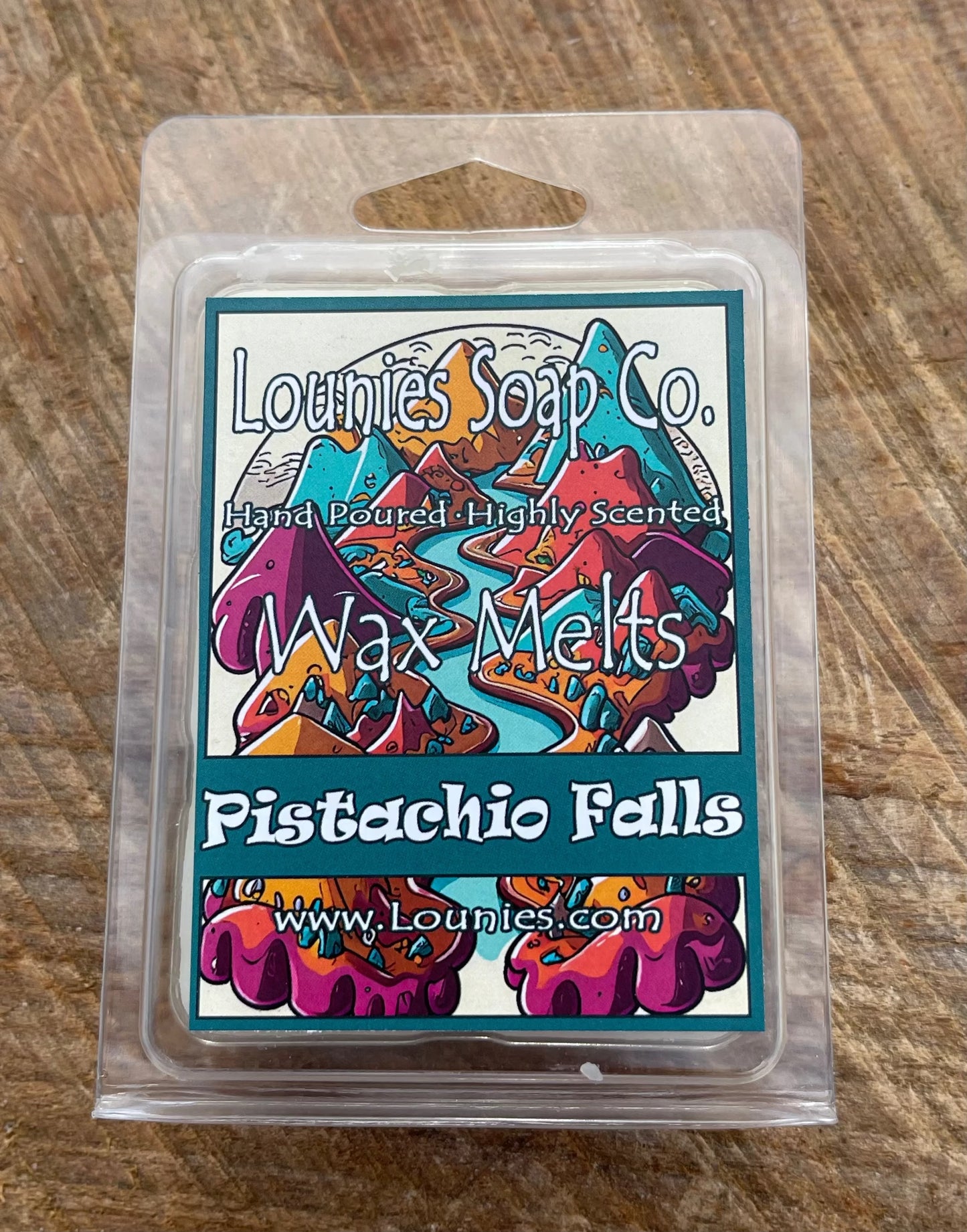 Pistachio Falls Wax Melt by Lounies Soap Co.