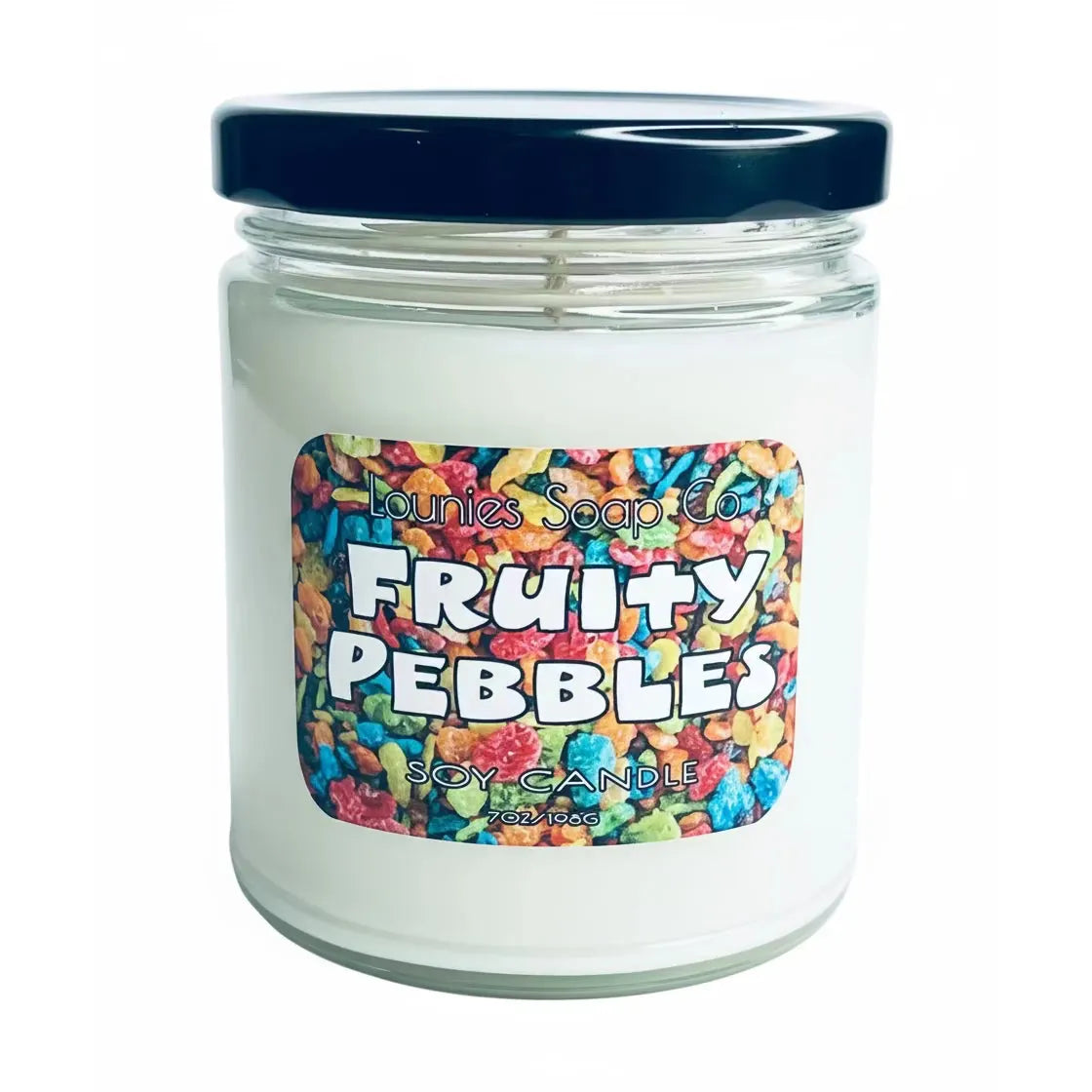 Fruity Pebbles Scented Candle by Lounies Soap Co.