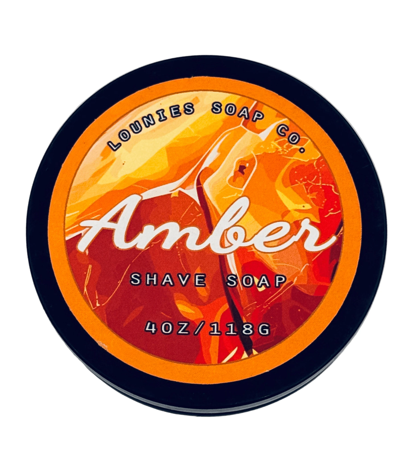 Amber Shave Soap - Lounies Soap Co.