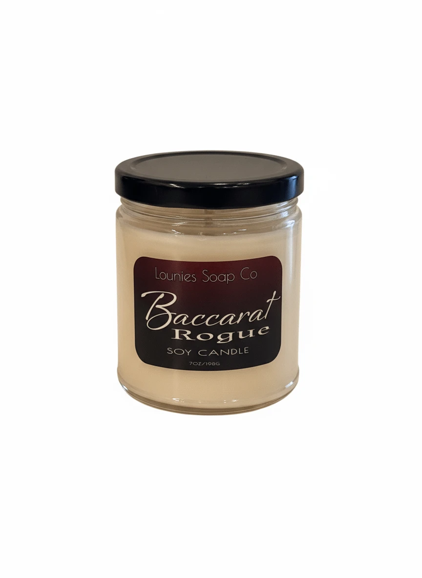 Baccarat Rogue Soy Candle - Lounies Soap Co.