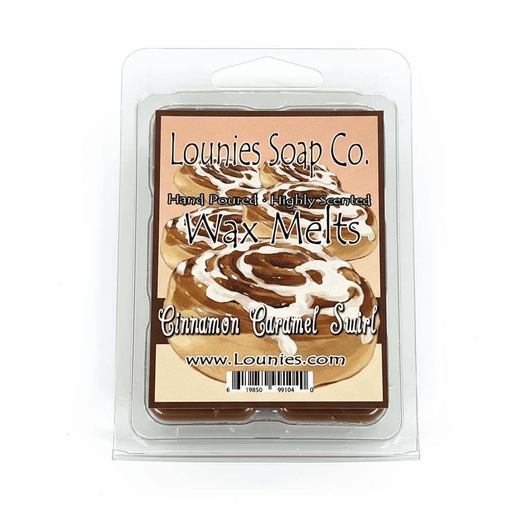 Cinnamon Caramel Swirl Wax Melt - Lounies Soap Co.