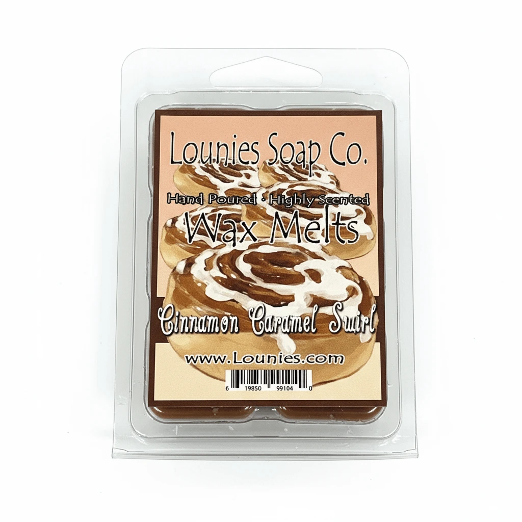 Cinnamon Caramel Swirl Wax Melt - Lounies Soap Co.