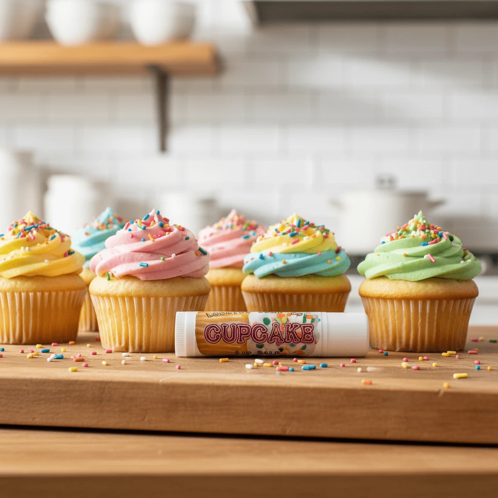 Cupcake Flavored Lip Balm - Lounies Soap Co.