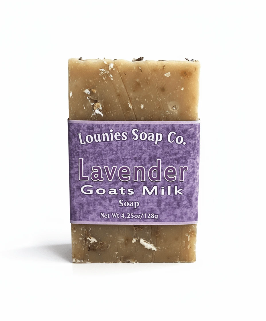 Goats Milk Soap - Lavender by Lounies Soap Co.
