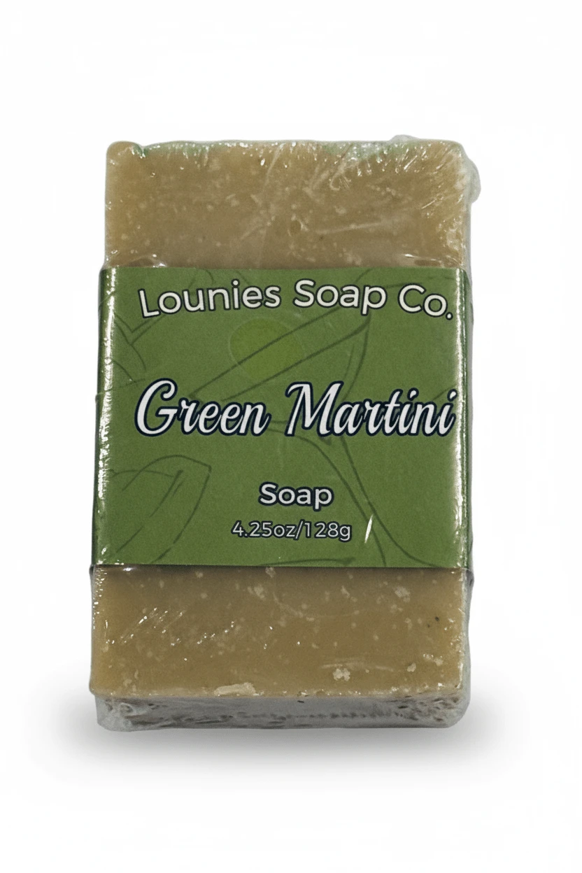Green Martini Goats Milk Soap - Limited Edition by Lounies Soap Co.