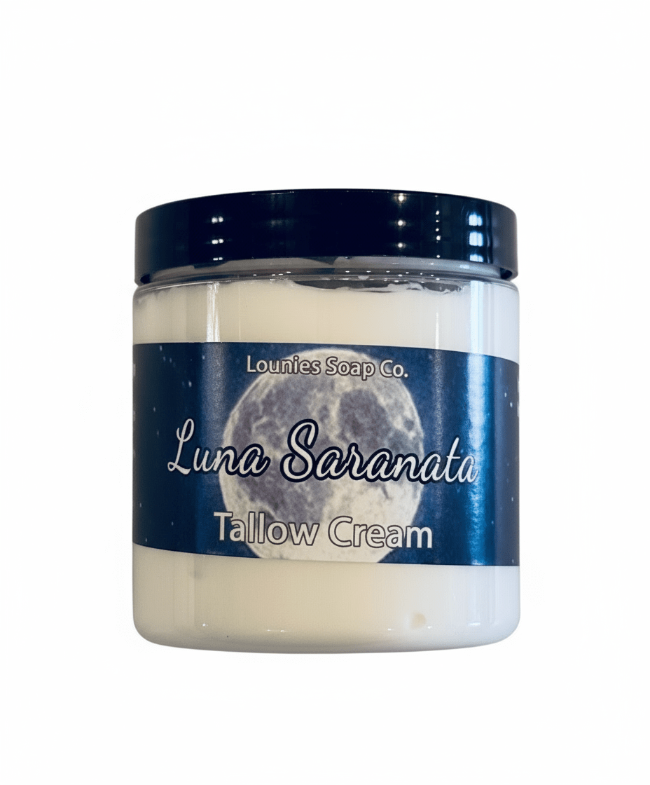 Luna Saranata Tallow Body Cream 8oz Jar - Lounies Soap Co.