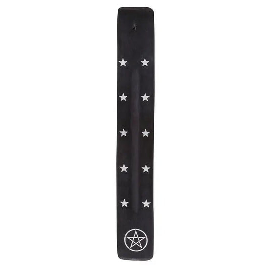 Pentagram Wooden Incense Ash Catcher - Lounies Soap Co.