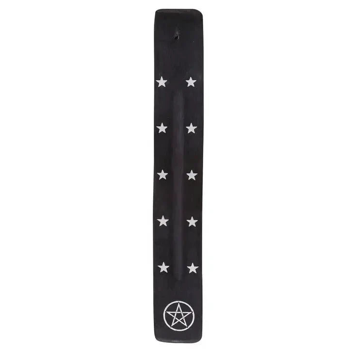 Pentagram Wooden Incense Ash Catcher - Lounies Soap Co.