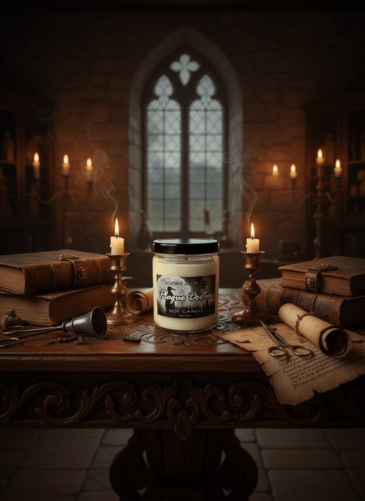 Plague Doctor Candle - Lounies Soap Co.