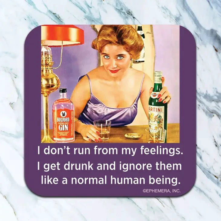 Run from Feelings Coaster by High Cotton Gifts