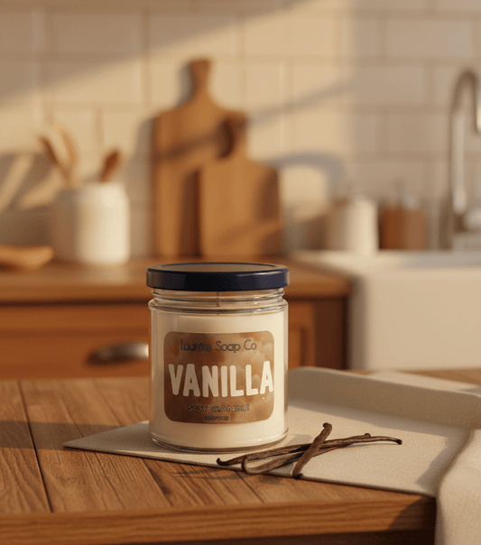 Vanilla Soy Candle - Lounies Soap Co.