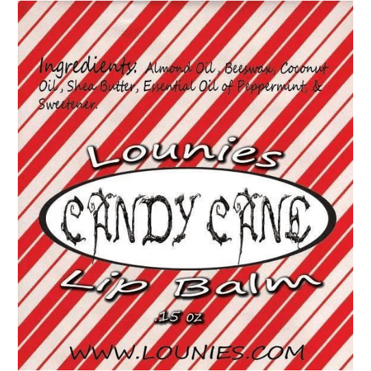 Candy Cane Lip Balm - Lounies Soap Co.