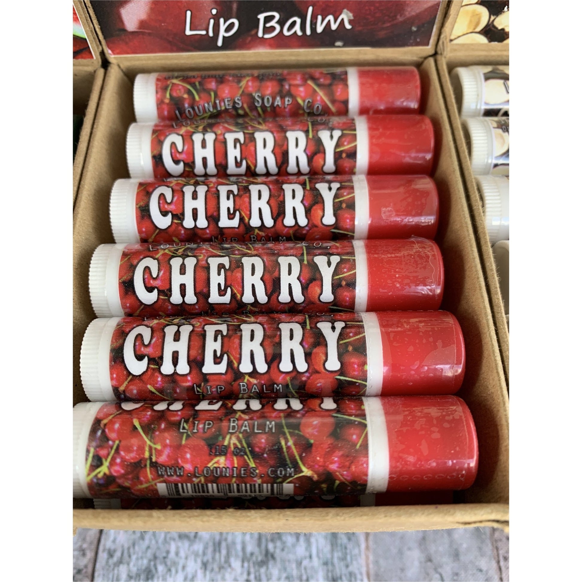 Cherry Lip Balm - Lounies Soap Co.
