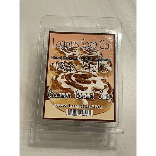 Cinnamon Caramel Swirl Wax Melt - Lounies Soap Co.