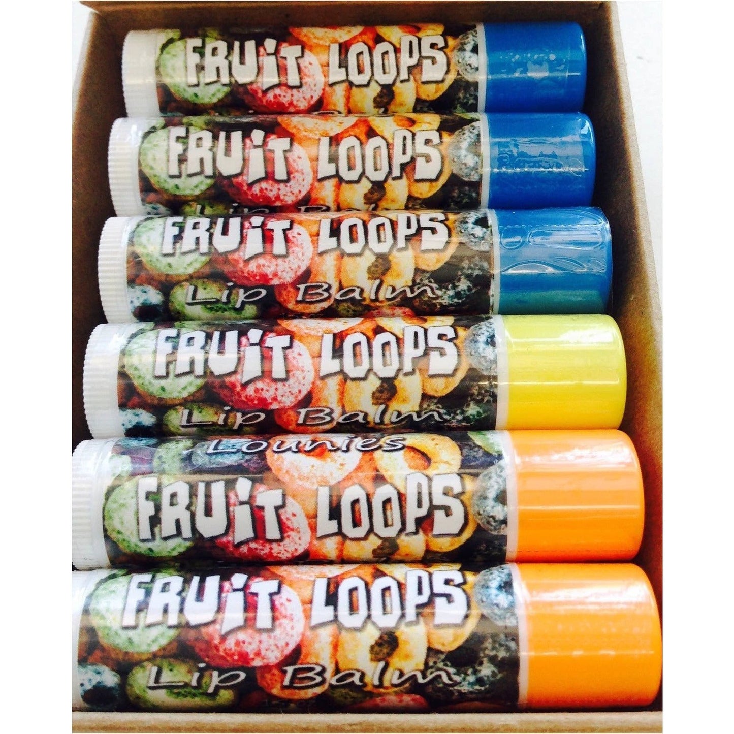 Frooty Loops Lip Balm - Lounies Soap Co.