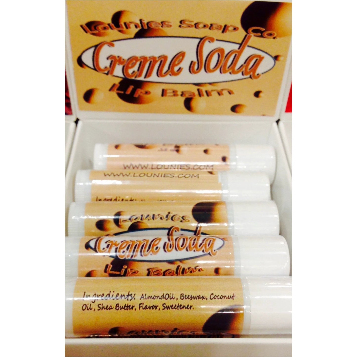 Creme Soda Lip Balm by Lounies Soap Co.