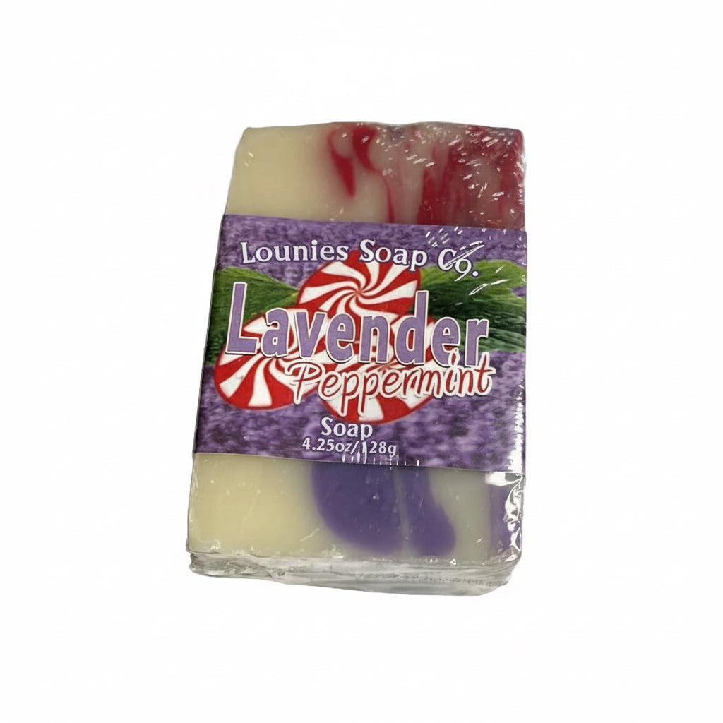 Lavender Peppermint Soap - Lounies Soap Co.