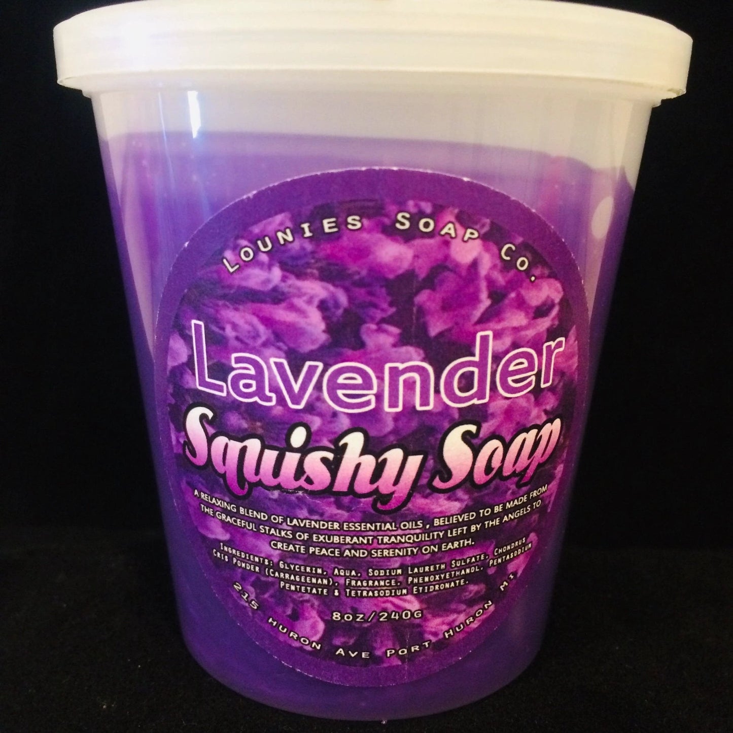 Lavender Squishy Soap by Lounies Soap Co.