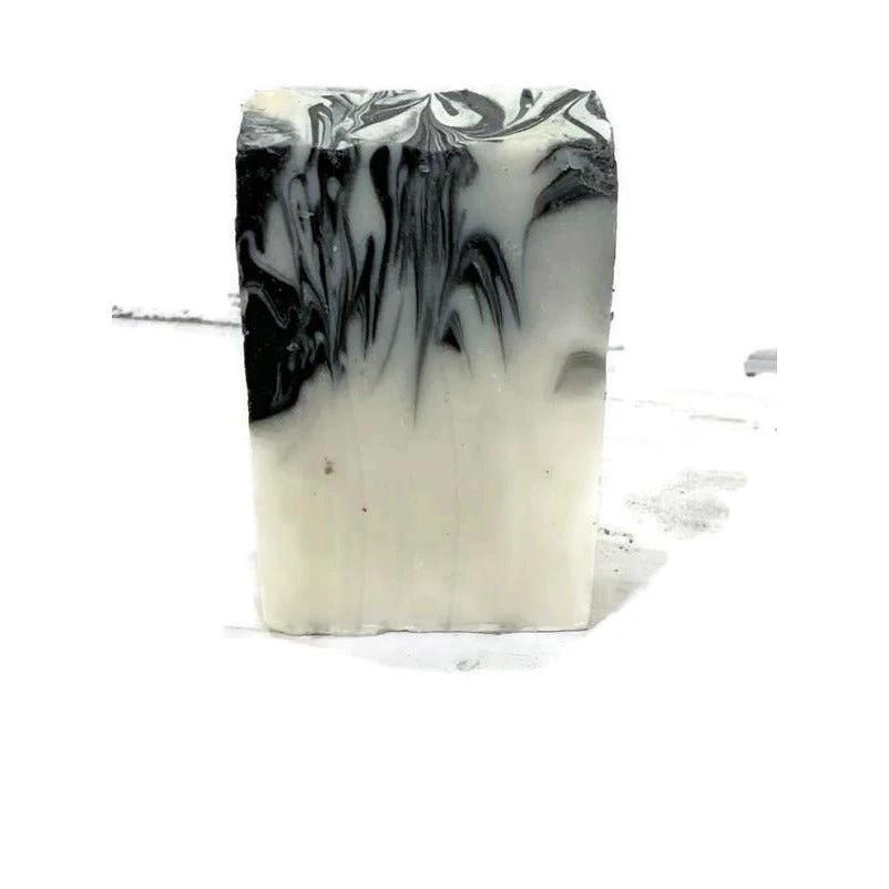 Perfect Man Soap w/ Activated Charcoal Swirls by Lounies Soap Co.