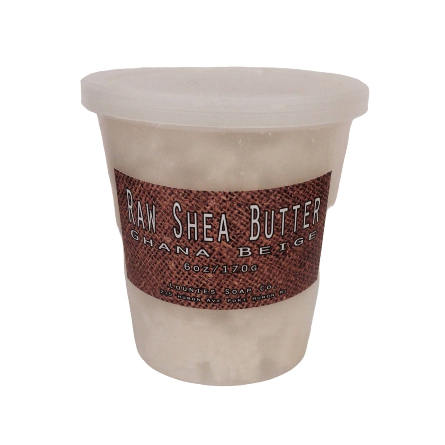 Raw Shea Butter Ghana Beige 6oz - Lounies Soap Co.