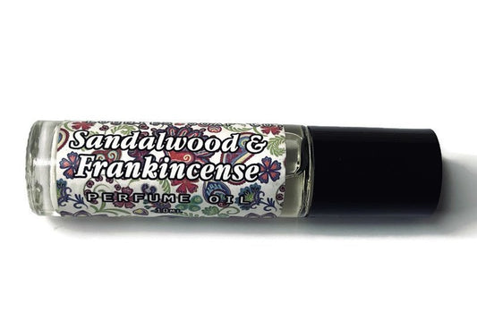 Sandalwood & Frankincense Perfume Oil - Lounies Soap Co.