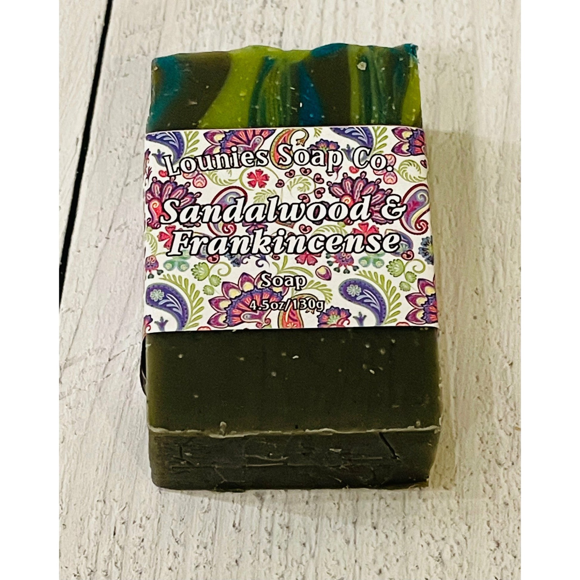 Sandalwood & Frankincense Soap - Lounies Soap Co.