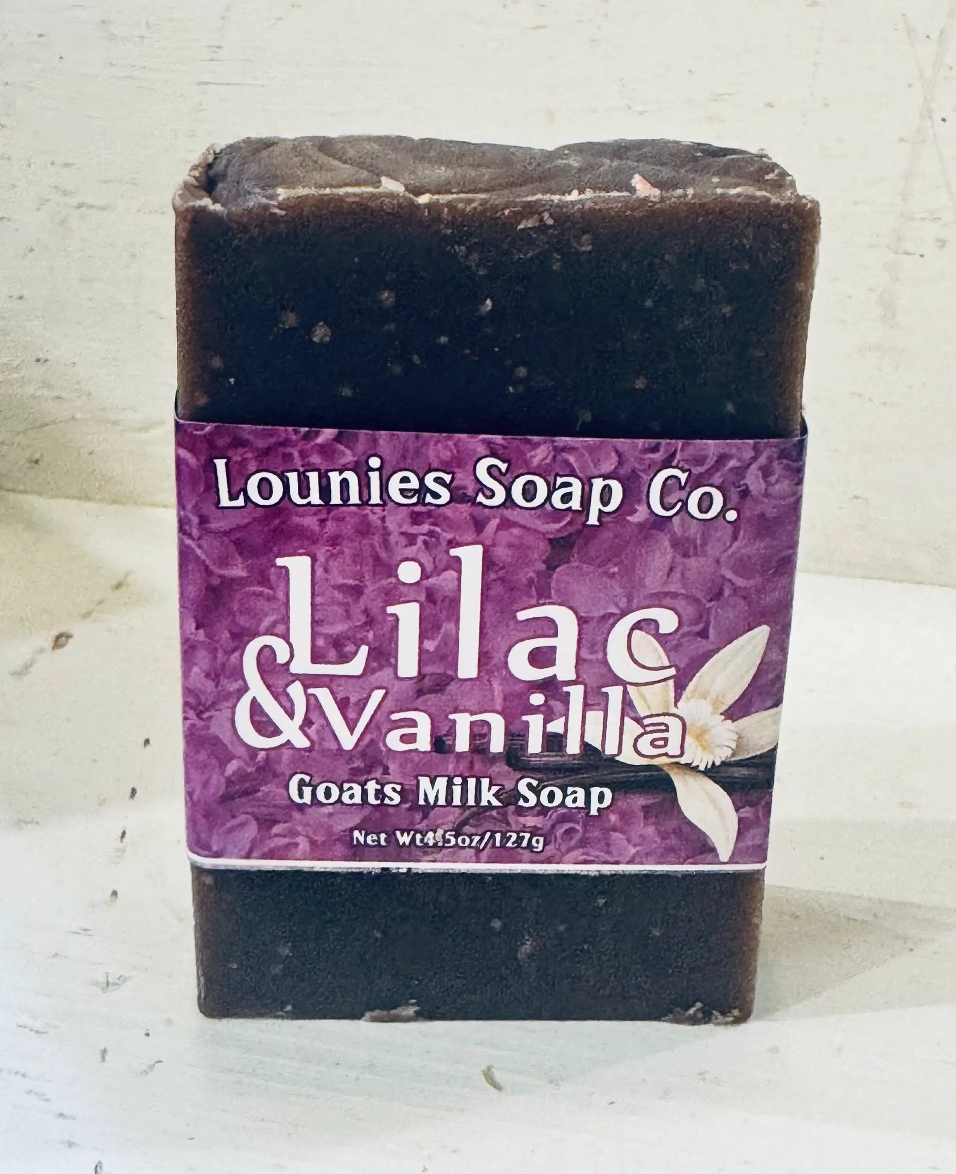 Lilac & Vanilla Goats Milk Soap by Lounies Soap Co.