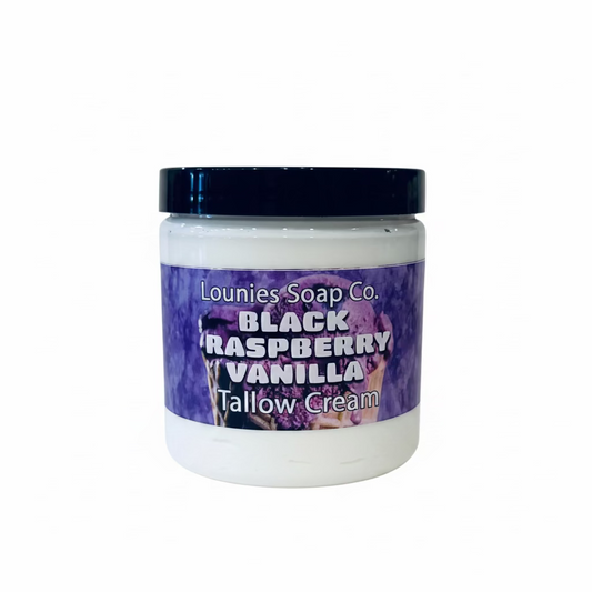 Black Raspberry Vanilla Tallow Cream by Lounies Soap Co.