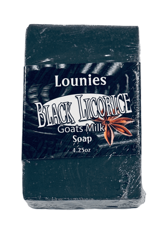 Black Licorice Goats Milk Soap - Lounies Soap Co.