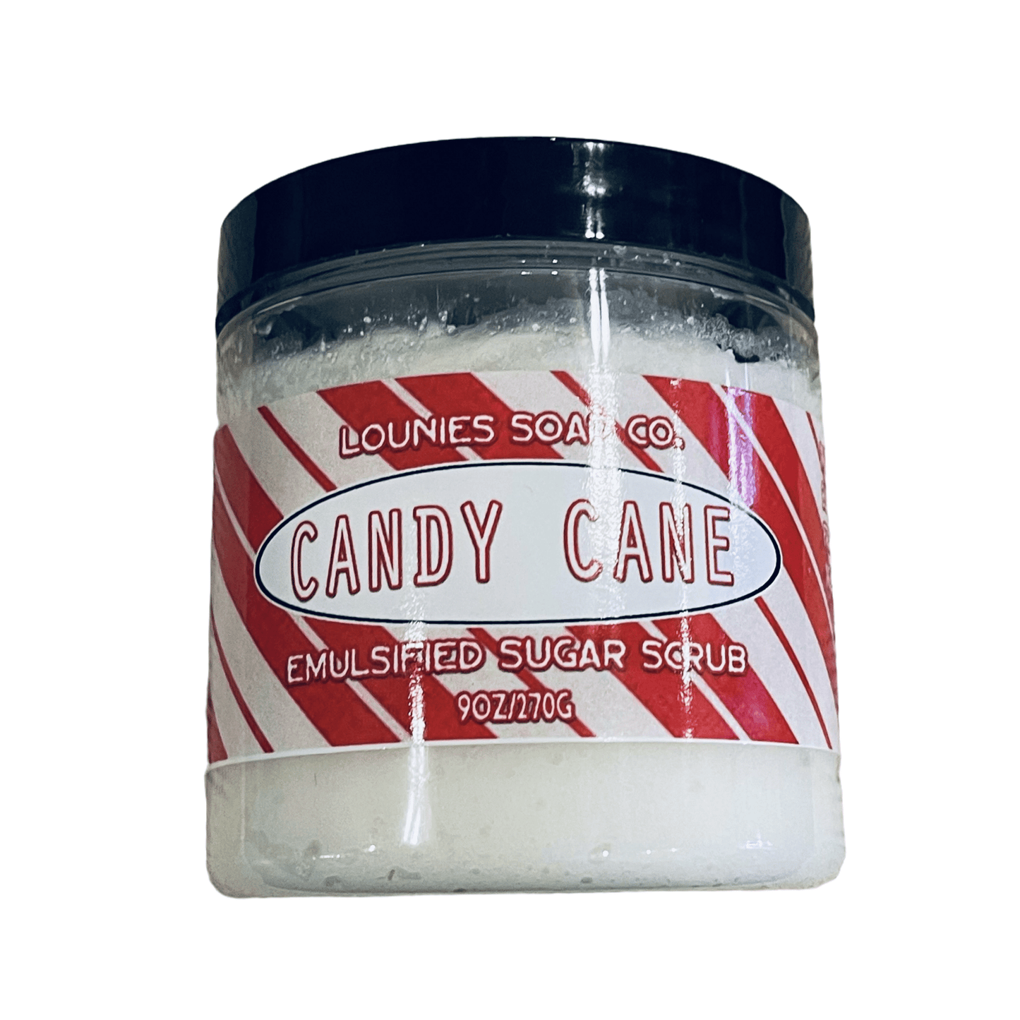 Candy Cane Sugar Scrub - Lounies Soap Co.