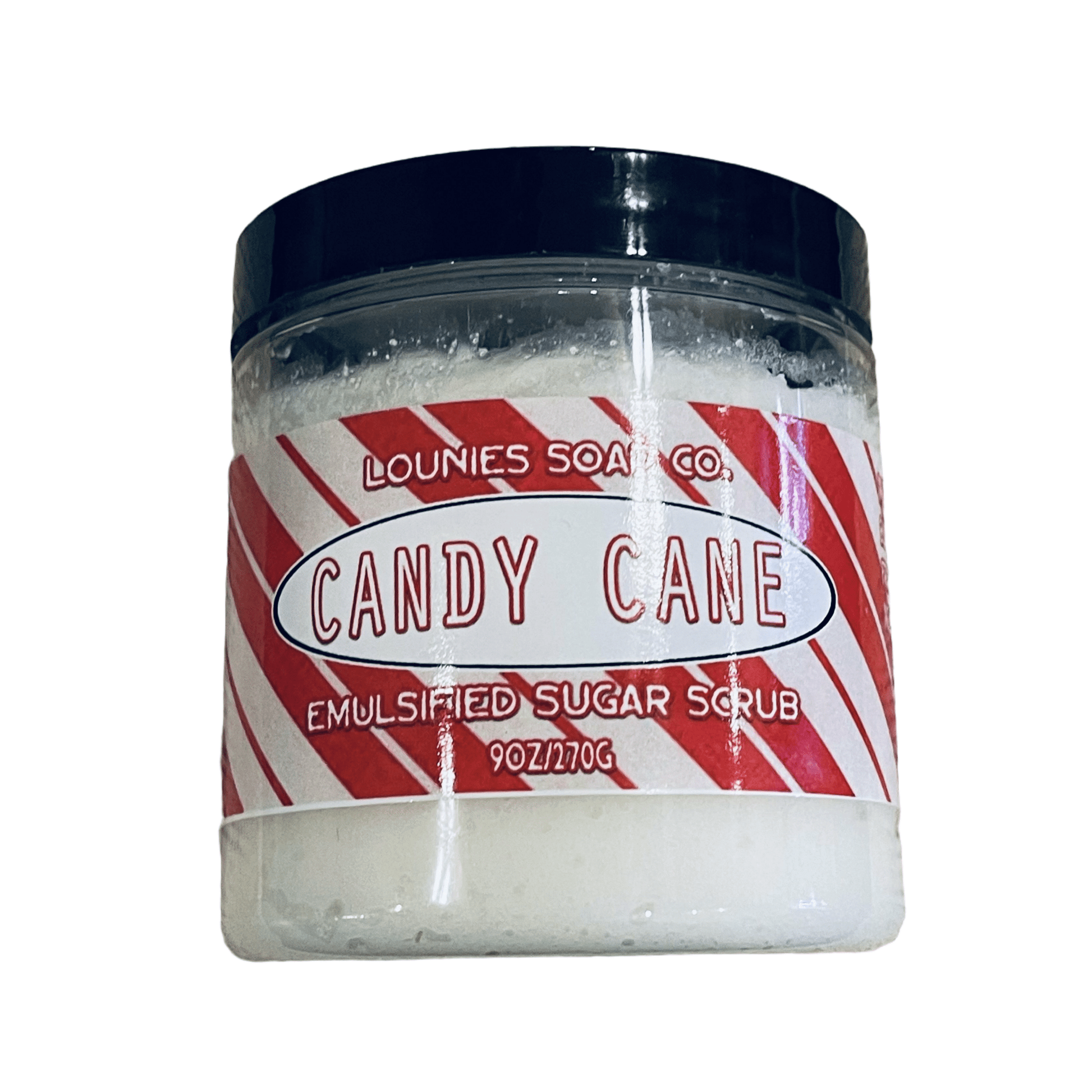 Candy Cane Sugar Scrub - Lounies Soap Co.