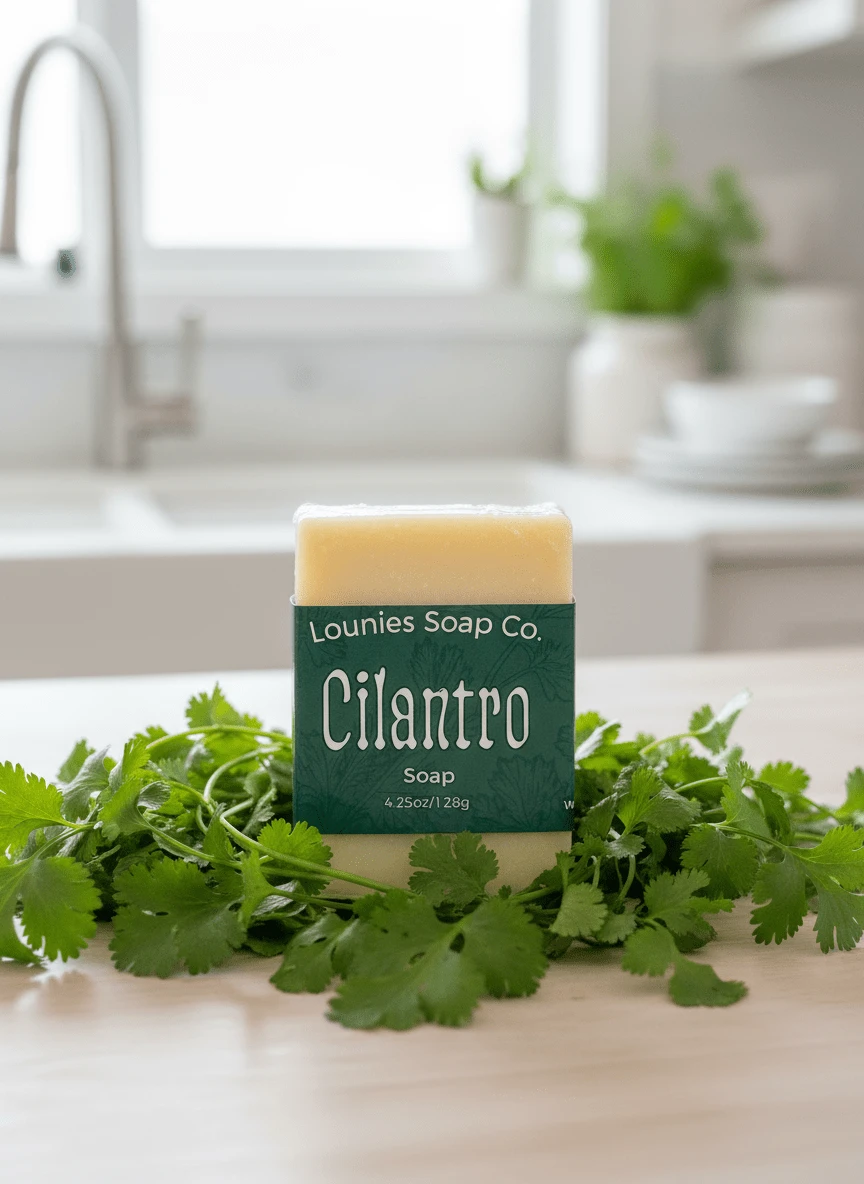 Cilantro Soap - Limited Edition - Lounies Soap Co.