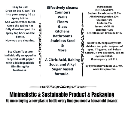 Eco Clean Tabs | All - Purpose Cleaner | BULK | Refills - Lounies Soap Co.