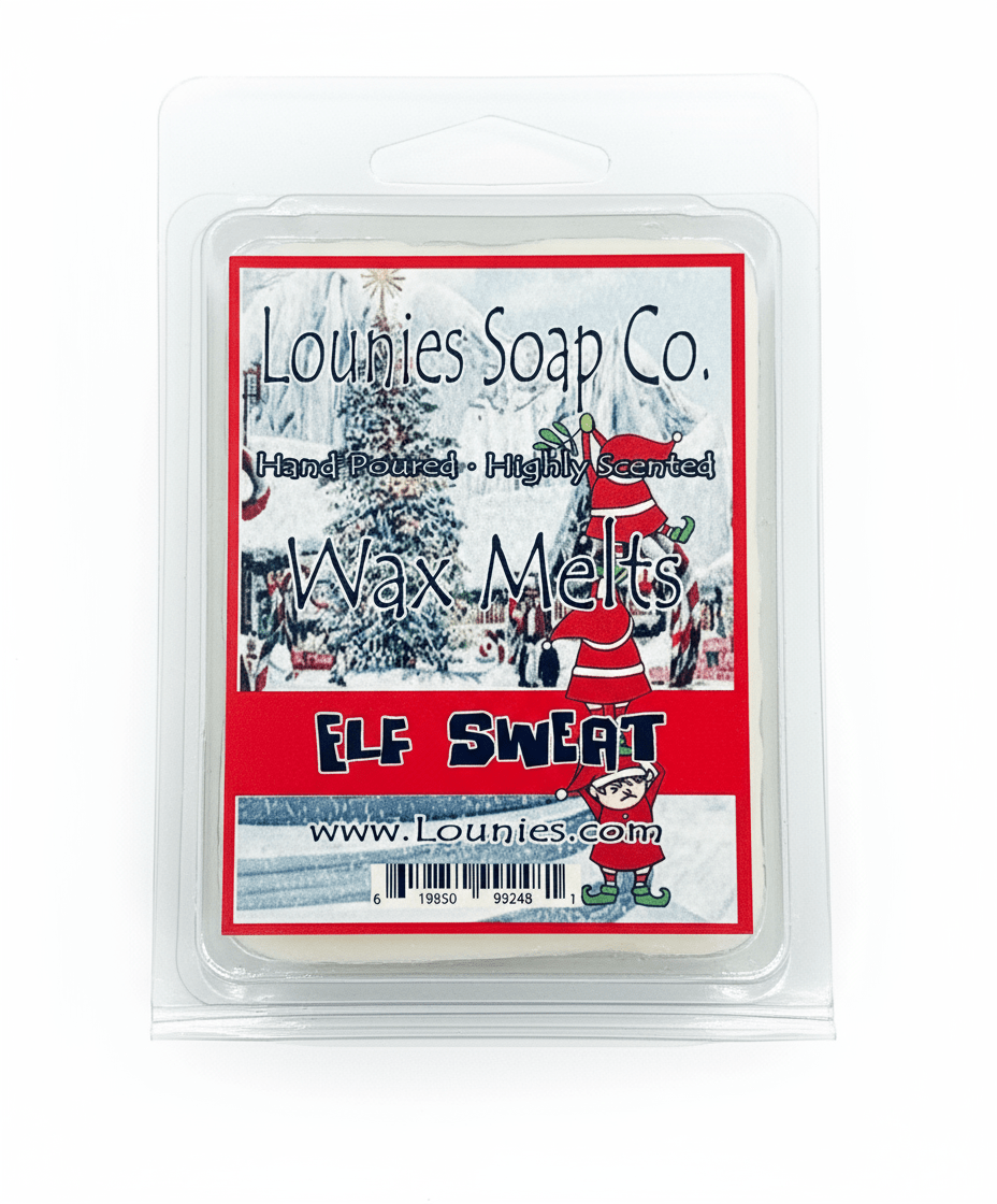 Elf Sweat Wax Melt - Seasonal Scent - Lounies Soap Co.