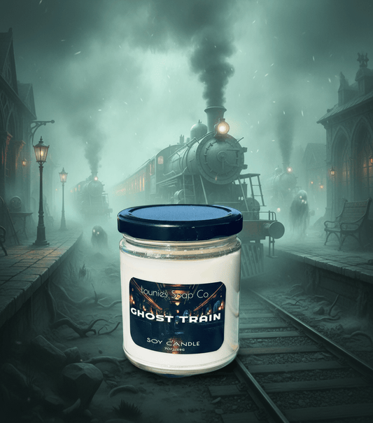 Ghost Train Candle 100% Soy Wax Candle - Lounies Soap Co.