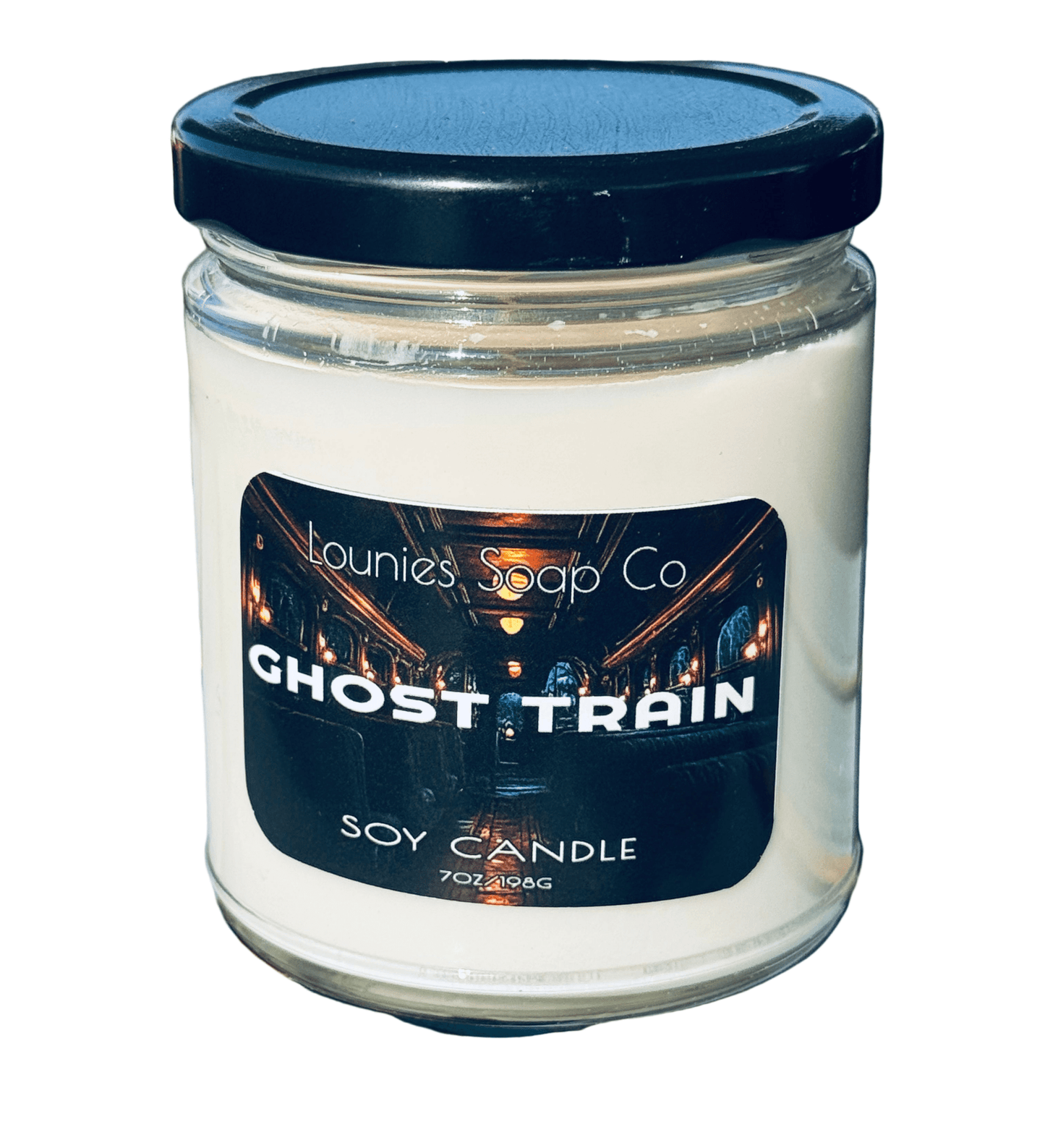 Ghost Train Candle 100% Soy Wax Candle - Lounies Soap Co.