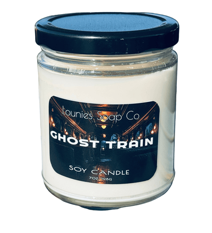 Ghost Train Candle 100% Soy Wax Candle - Lounies Soap Co.