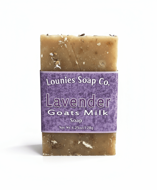 Goats Milk Soap - Lavender - Lounies Soap Co.
