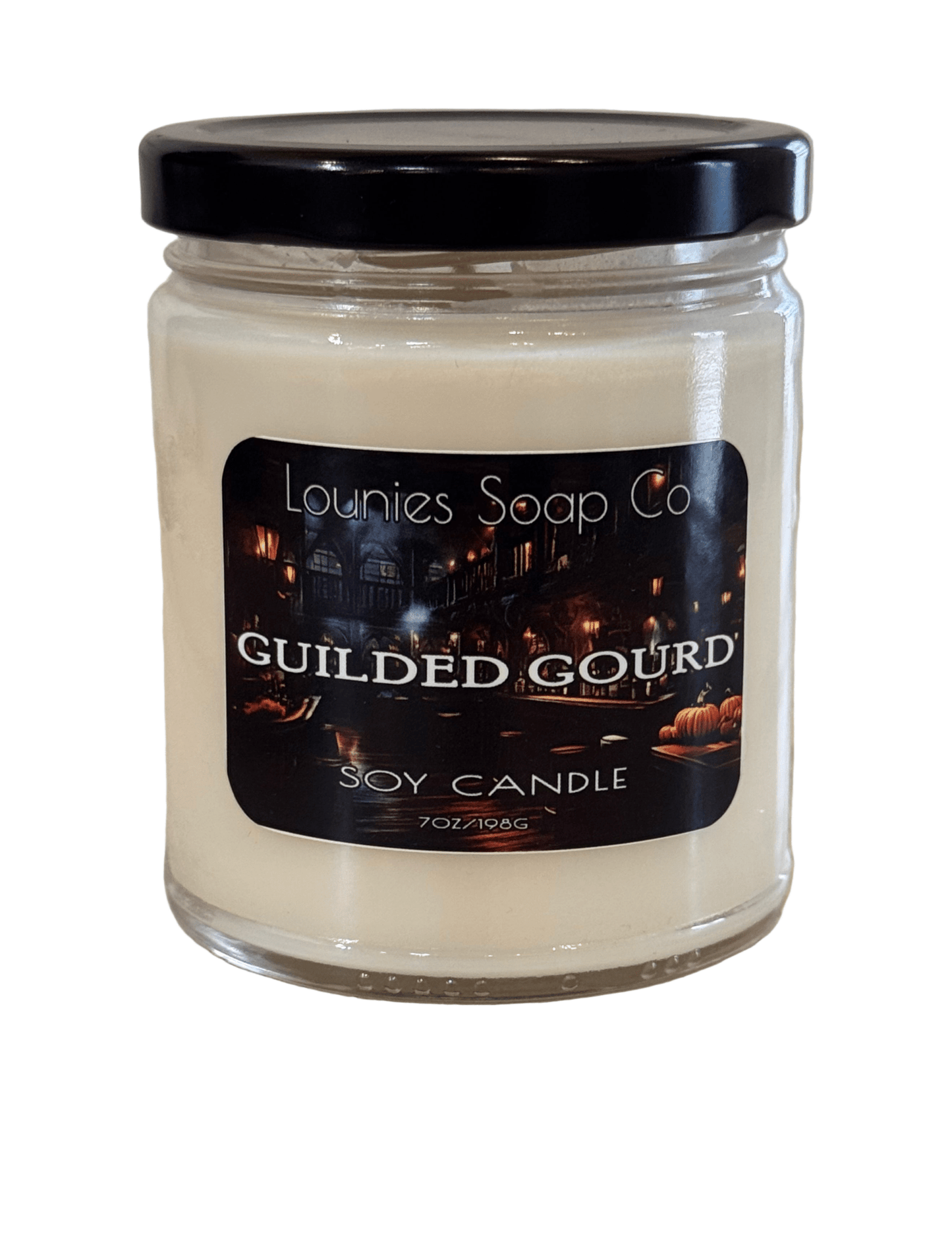 Guilded Gourd Soy Candle - Lounies Soap Co.