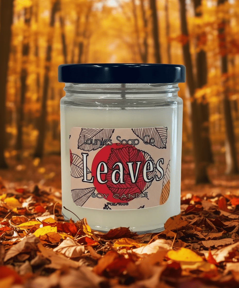 Leaves Soy Candle - Lounies Soap Co.