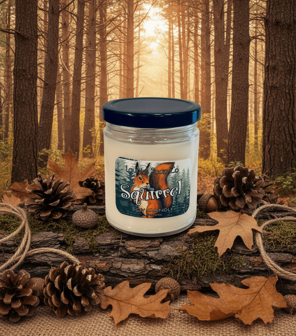 Squirrel Soy Candle - Lounies Soap Co.