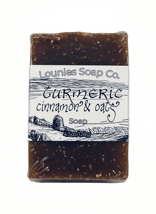Turmeric Cinnamon & Oats Soap - Lounies Soap Co.
