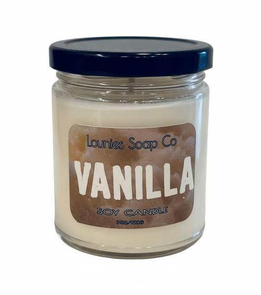 Vanilla Soy Candle - Lounies Soap Co.