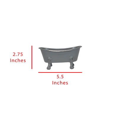 Mini Gray Bathtub Soap Dish