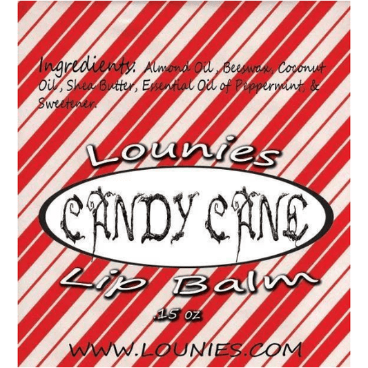 Candy Cane Lip Balm - Lounies Soap Co.