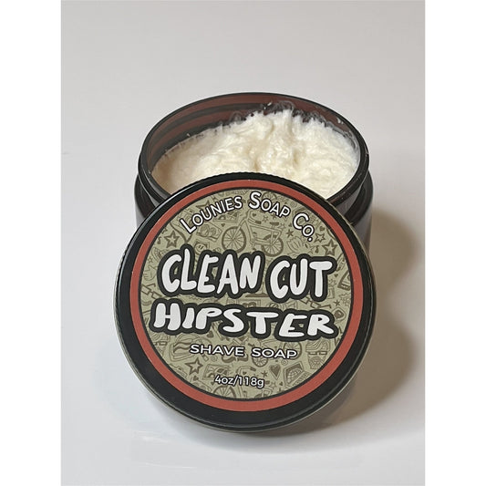 Clean Cut Hipster Shave Soap - Lounies Soap Co.