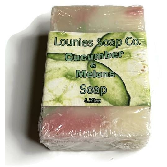 Cucumber & Melon Soap - Lounies Soap Co.