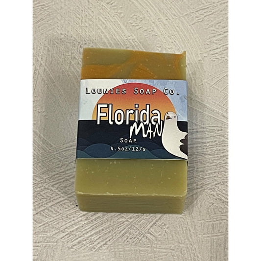 Florida Man Soap (Patchouli Citrus) - Lounies Soap Co.