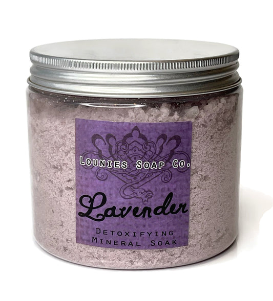 Lavender Mineral Soak 16oz